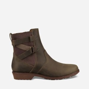 Teva Ellery Ankle Waterproof Μπότεσ Γυναικεια - βαθυ Ελιά